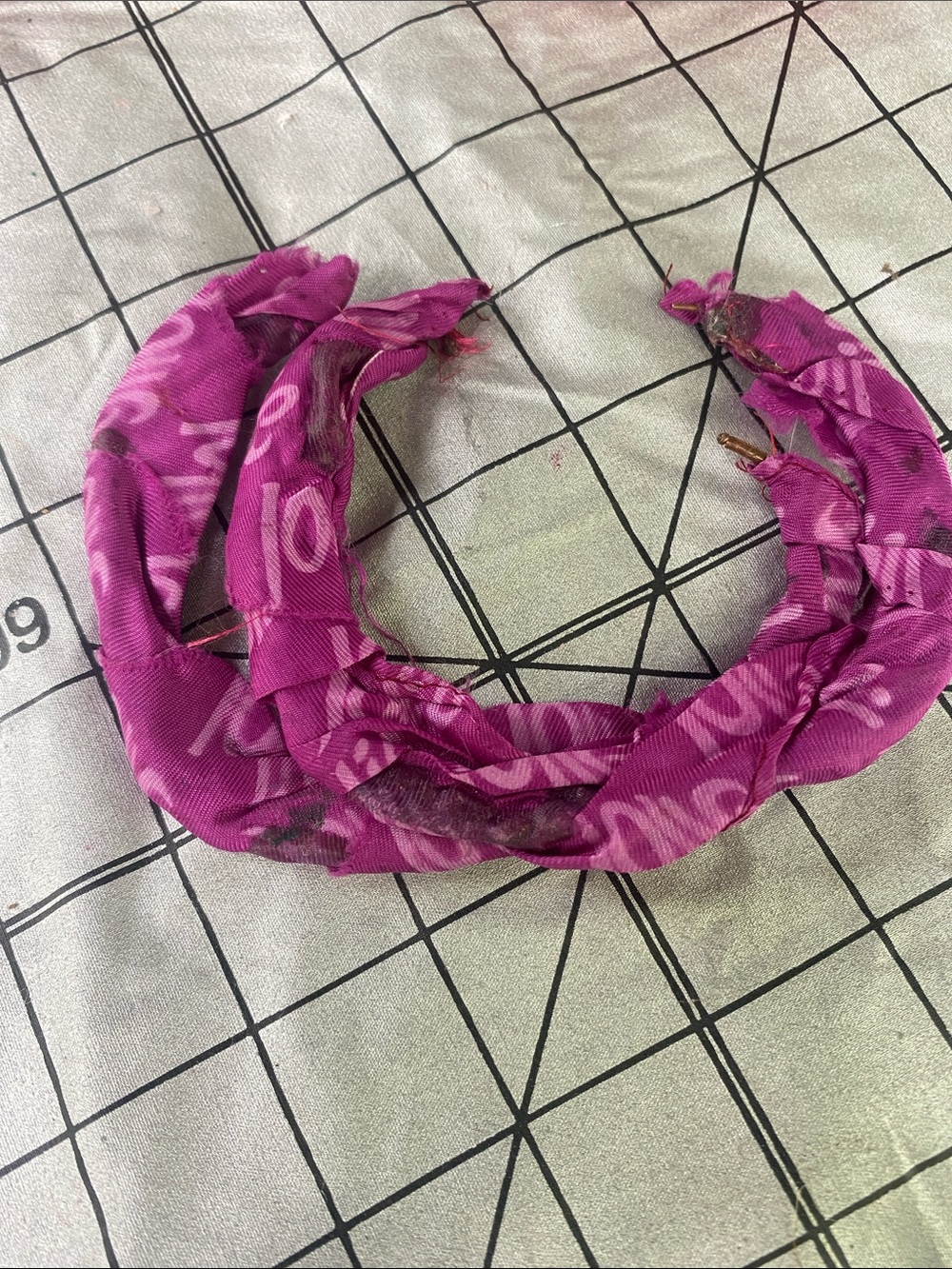 Magenta Twisted Fabric Headband